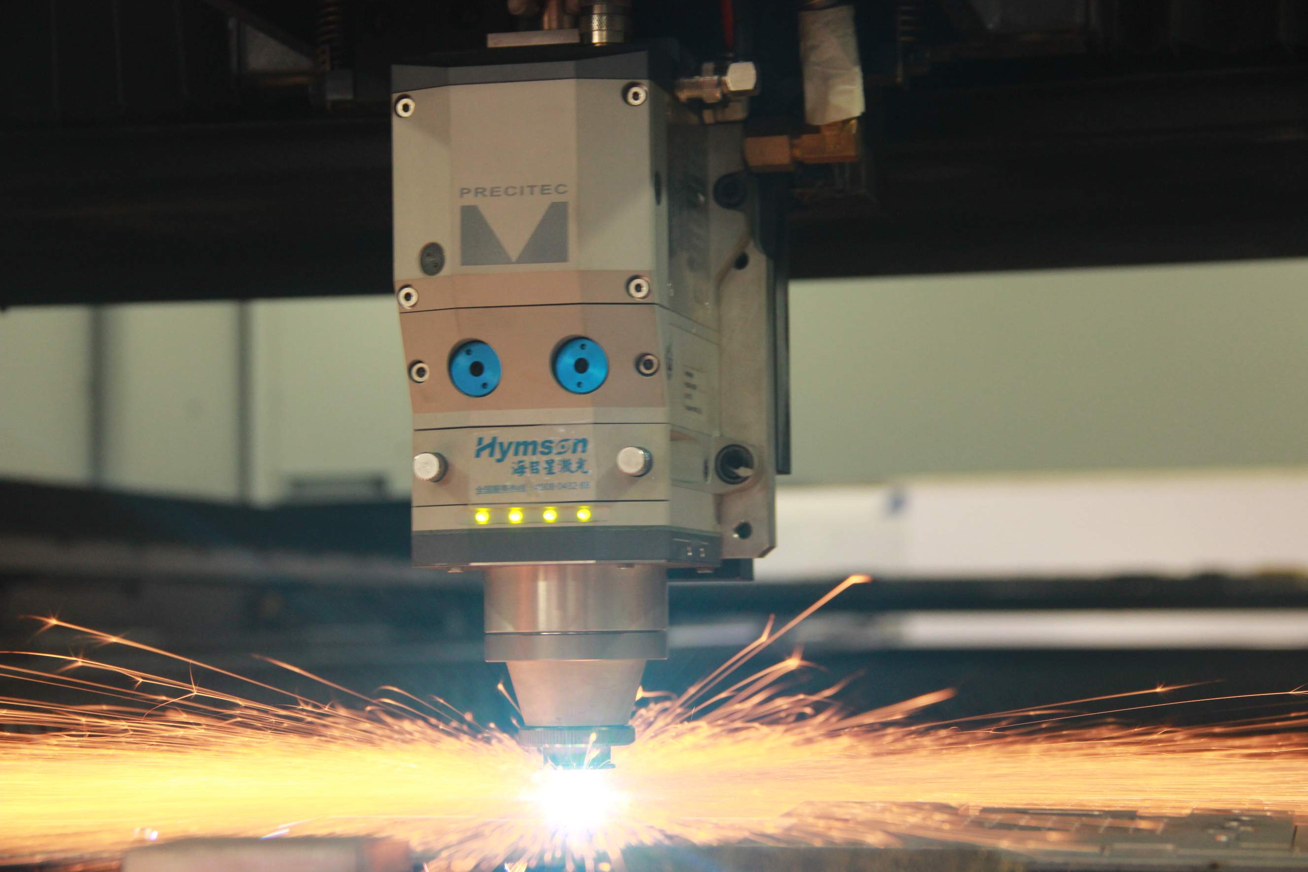 Hymson 15 metre uzunluğunda HF serisi - Ekstra b&uuml;y&uuml;k boy fiber lazer kesim makinesi